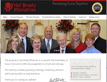 Tablet Screenshot of halbradyministries.com